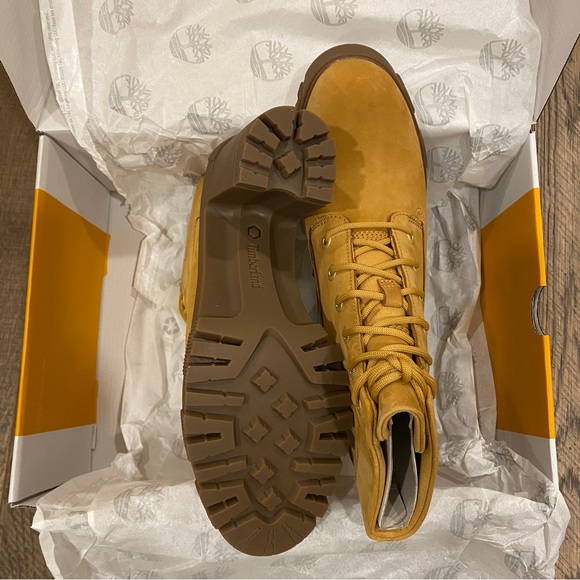 Timberland Lana 6 IN Wheat Ankle Short Boots Bootie Shoes Heels Pumps NEW - Picture 7 of 7